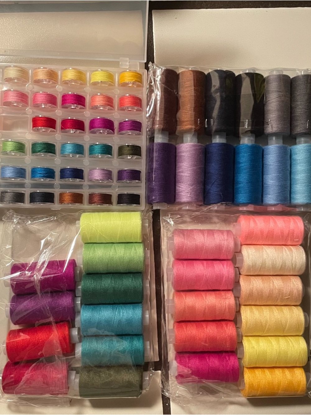 Assorted Colorful Embroidery & Sewing Thread Set